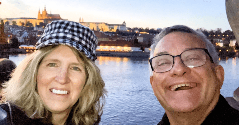 Marnie and Dave in Prague