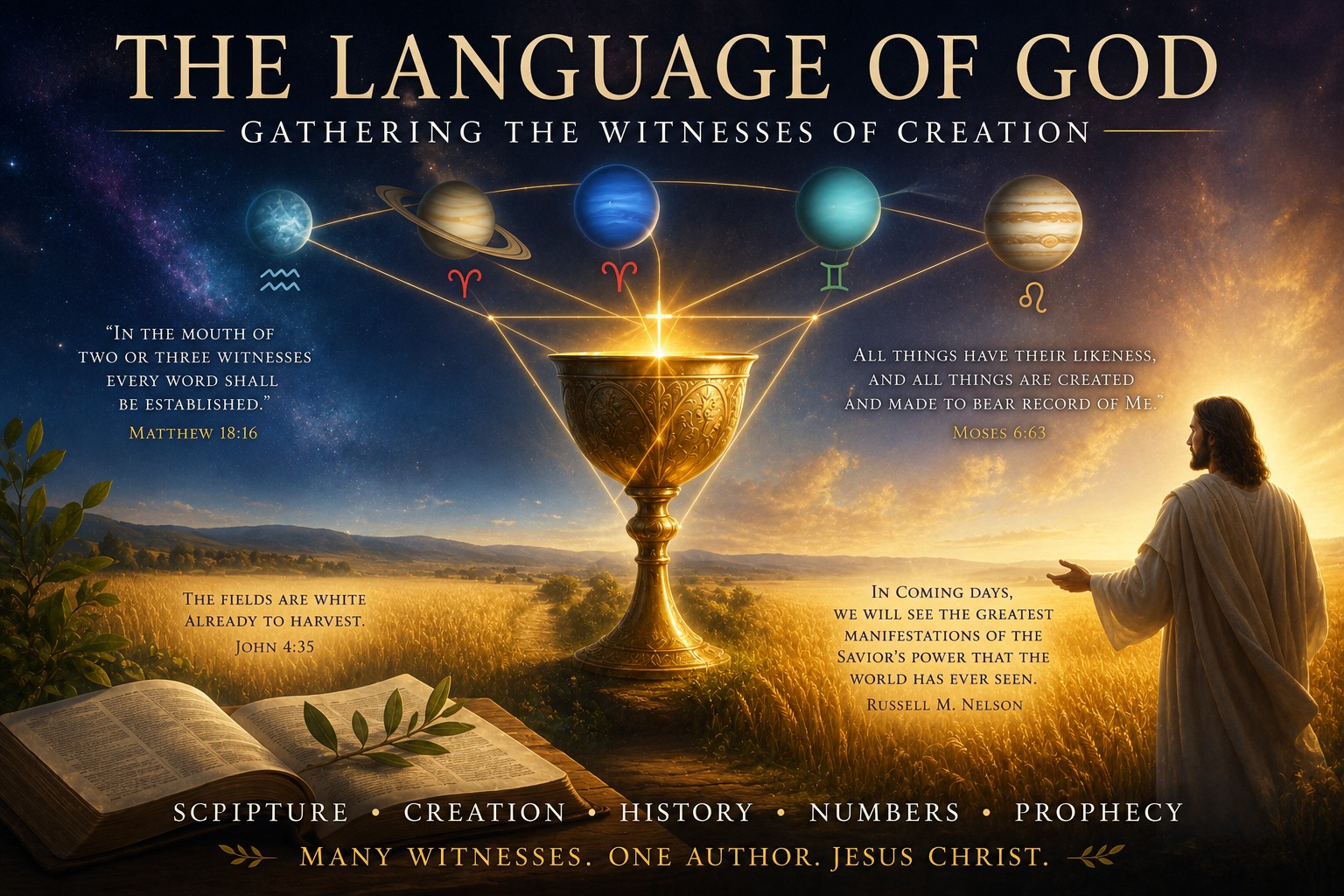 Seeing the witnesses of Jesus Christ in nature and the cosmos